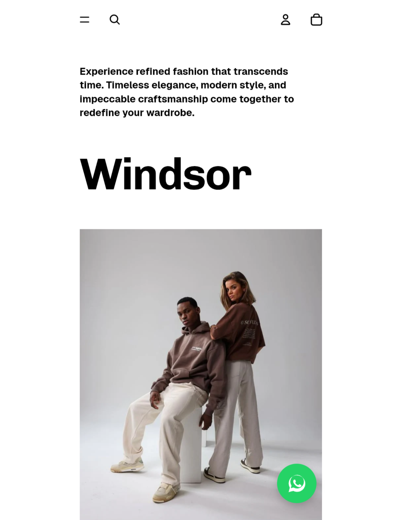 Minimalist Clothing Store Template β Windsor