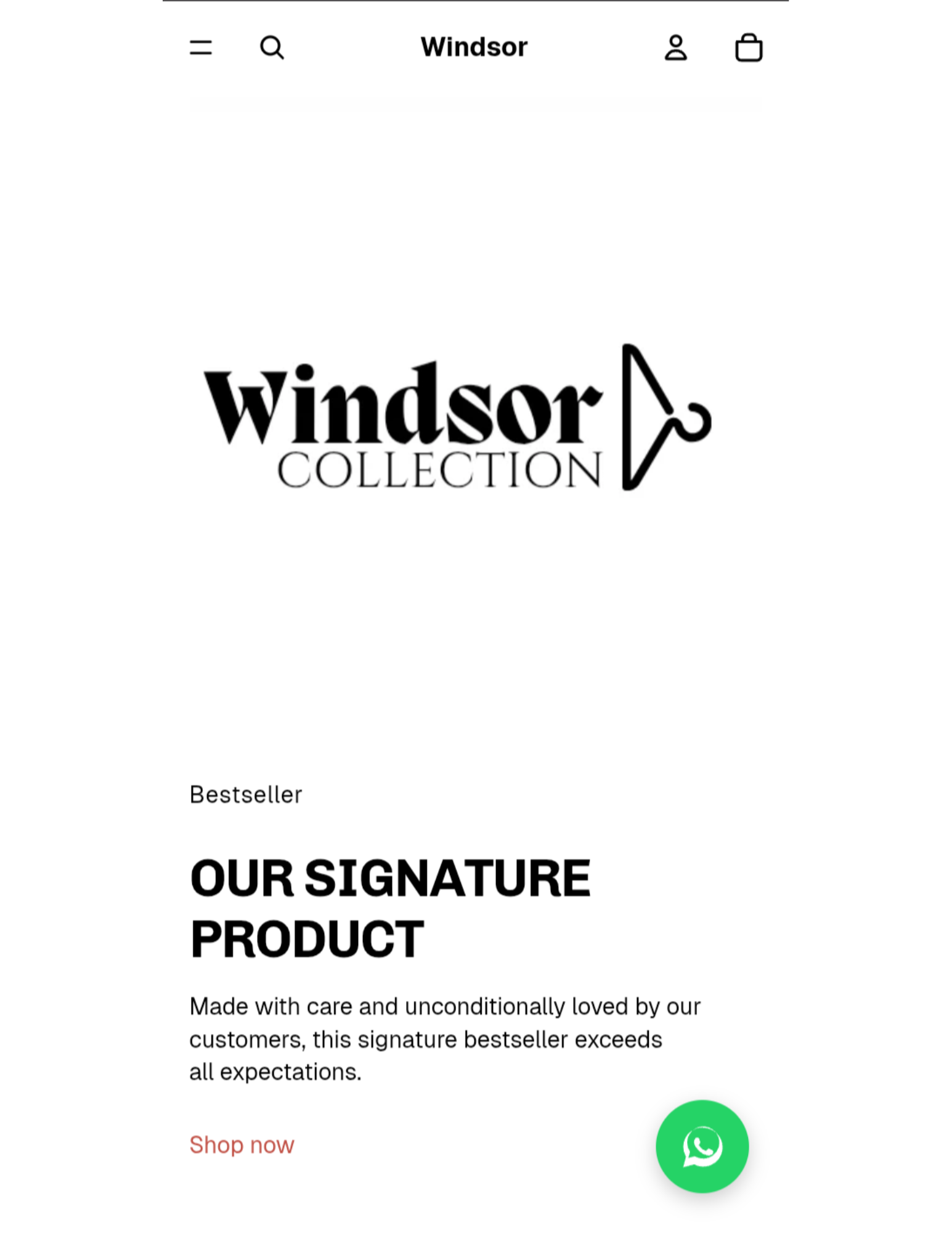 Minimalist Clothing Store Template β Windsor