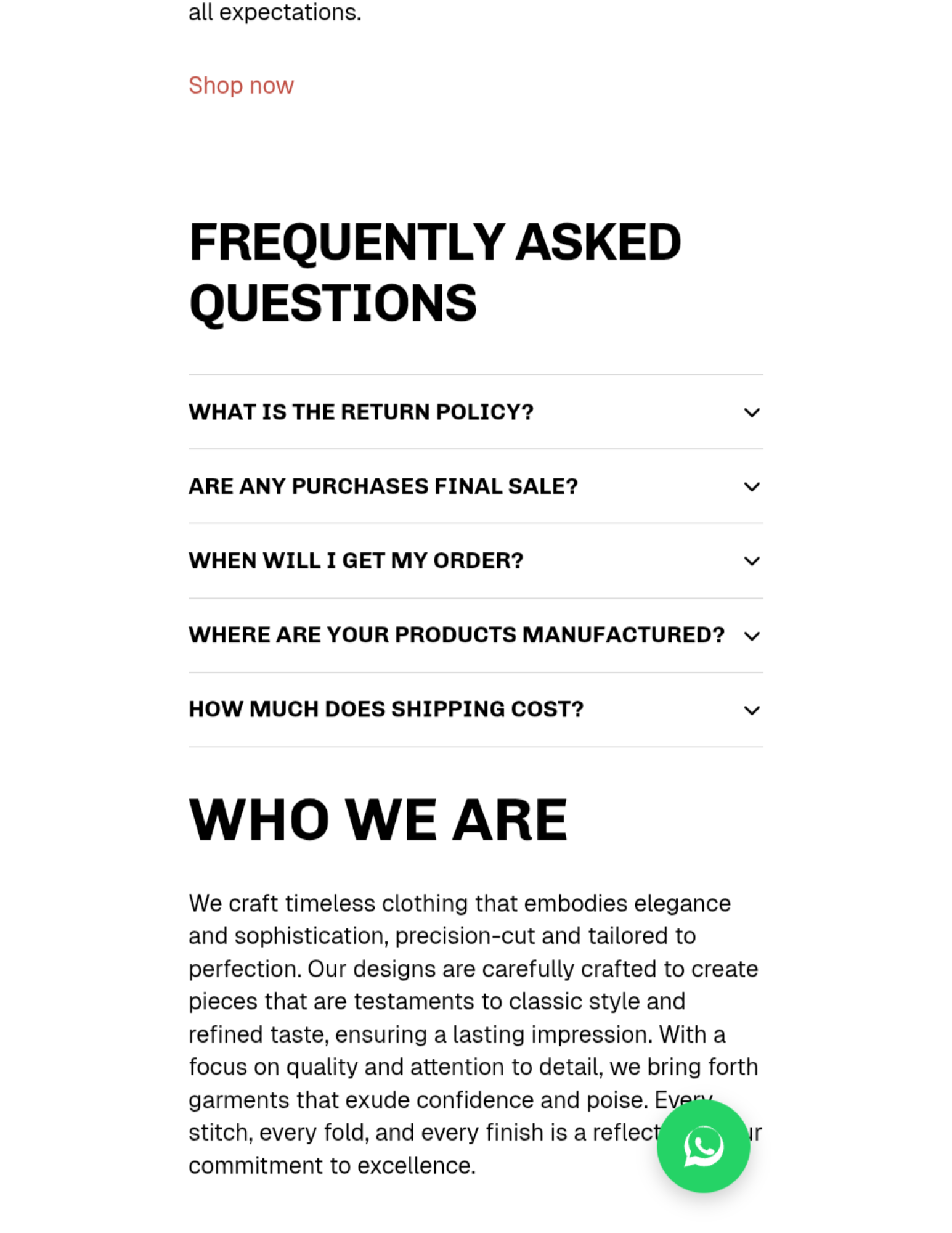 Minimalist Clothing Store Template β Windsor